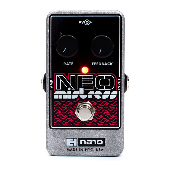 Electro-Harmonix NEO MISTRESS Manual
