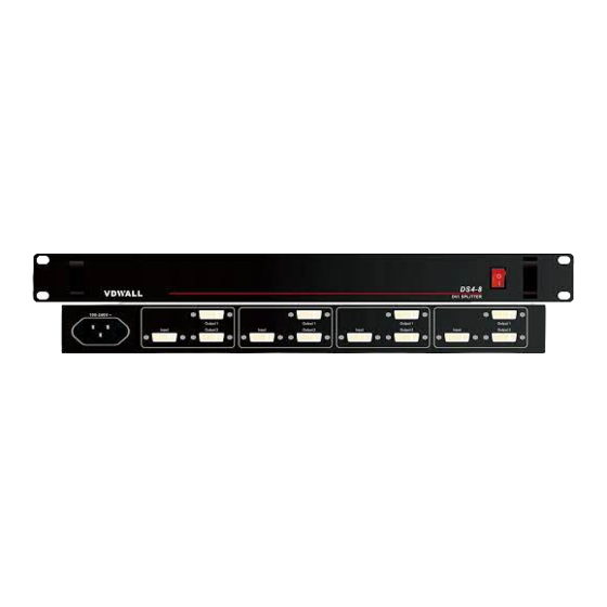 Vdwall DS4-8 Manual