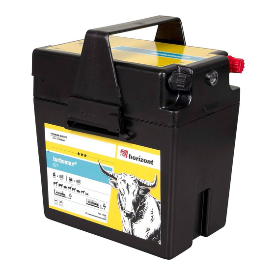 Horizont turbomax B27 Instruction Manual