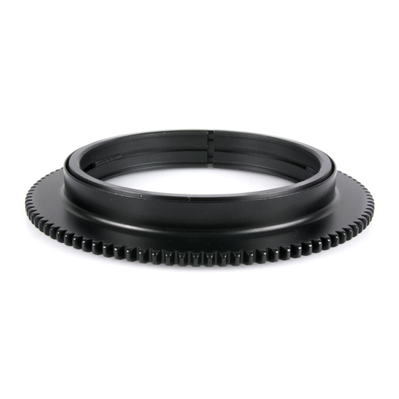 Nauticam 16301 RC815-Z CANON EF 8-15MM F/4L FISHEYE USM ZOOM GEAR Quick Start Manual
