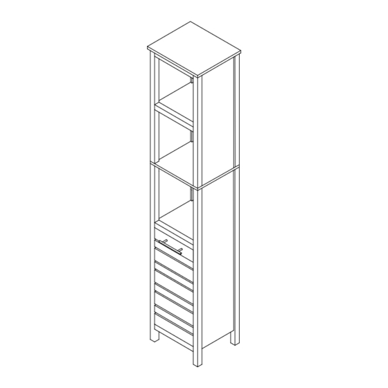 Lloyd Pascal White and Oak Effect Tallboy Manuals