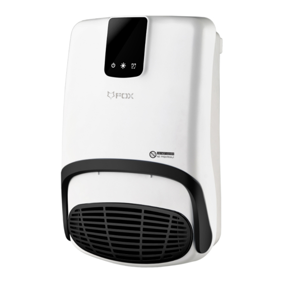Fox GRB1605 Bathroom Heater Manuals