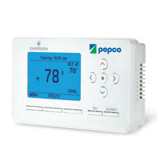Pepco Web-Programmable Thermostat Homeowner's Manual
