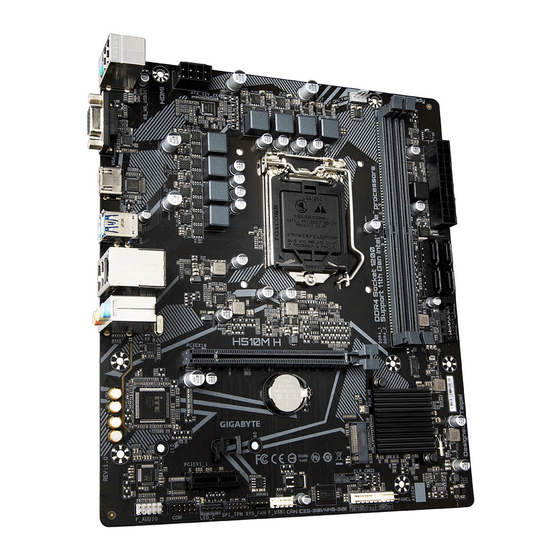 Gigabyte H510M H Micro ATX Motherboard Manuals