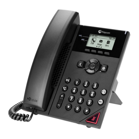 Polycom VVX150 Startup Manual