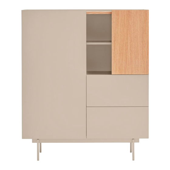 Teulat Otto Cabinet 2D2Dr Assembly Instructions Manual