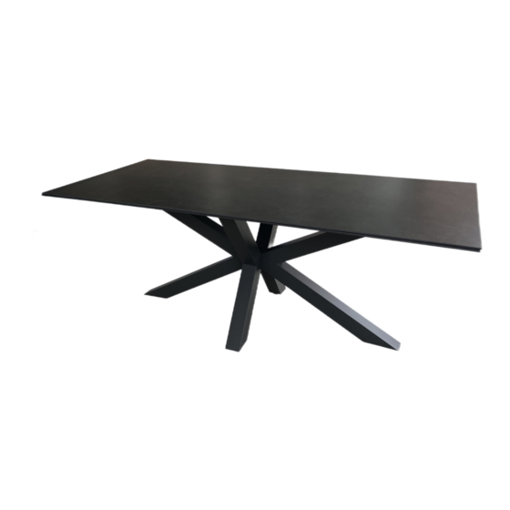 bene living Malaga 180 x 90 cm dark grey Assembly Instructions