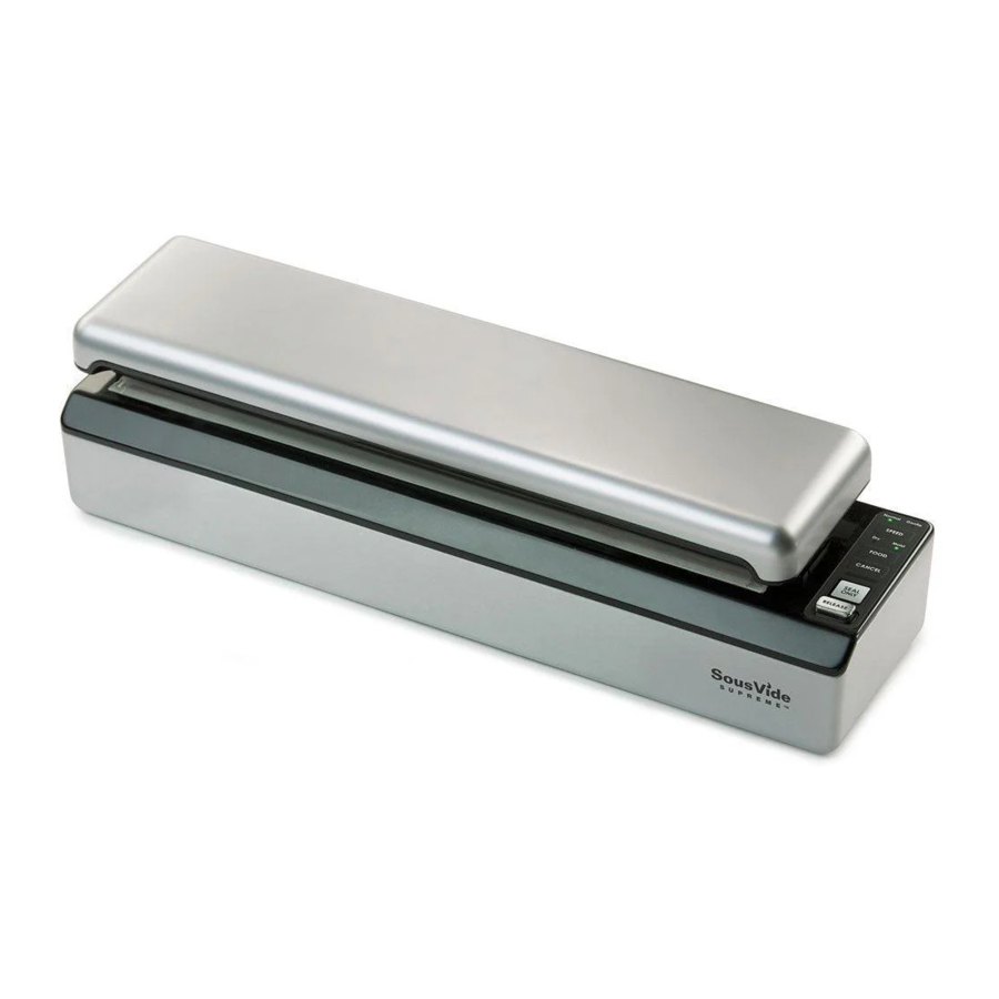 SousVide Supreme VS3000 - Vacuum Sealer Manual