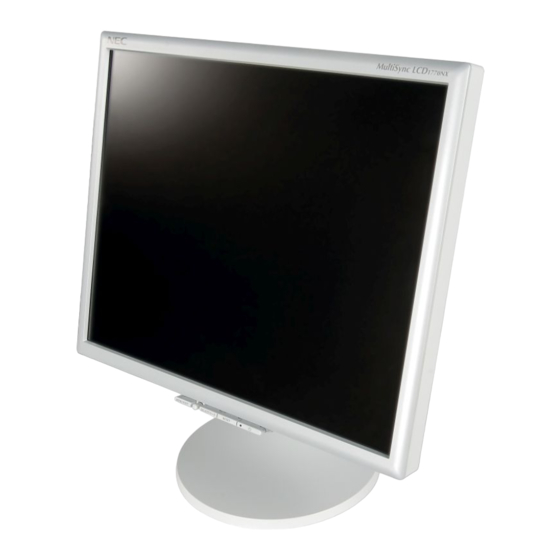 NEC MultiSync LCD1770NX User Manual