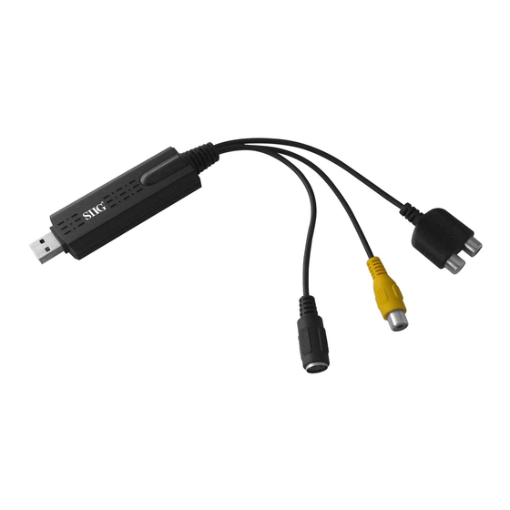 SIIG USB 2.0 VIDEO CAPTURE DEVICE QUICK INSTALLATION MANUAL Pdf Download ManualsLib
