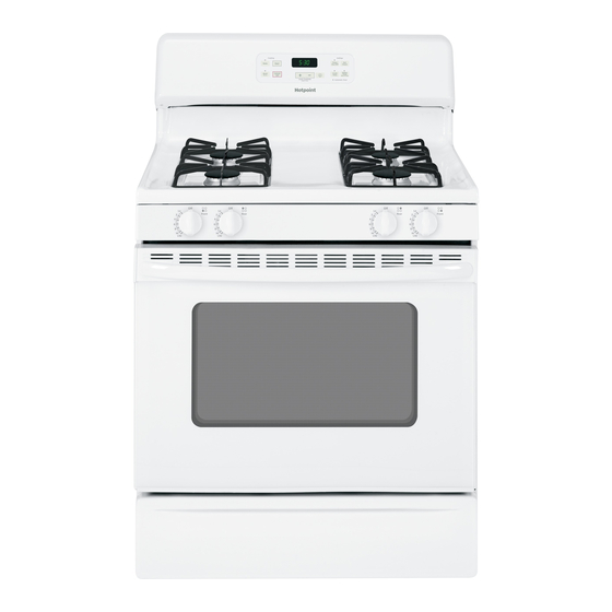 HOTPOINT RGB540SEP - 30 IN. GAS RANGE OWNER'S MANUAL Pdf Download ...