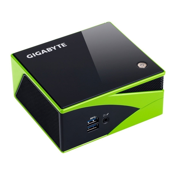 Gigabyte brix Quick Start Manual