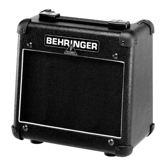 Behringer VINTAGER AC108 User Manual