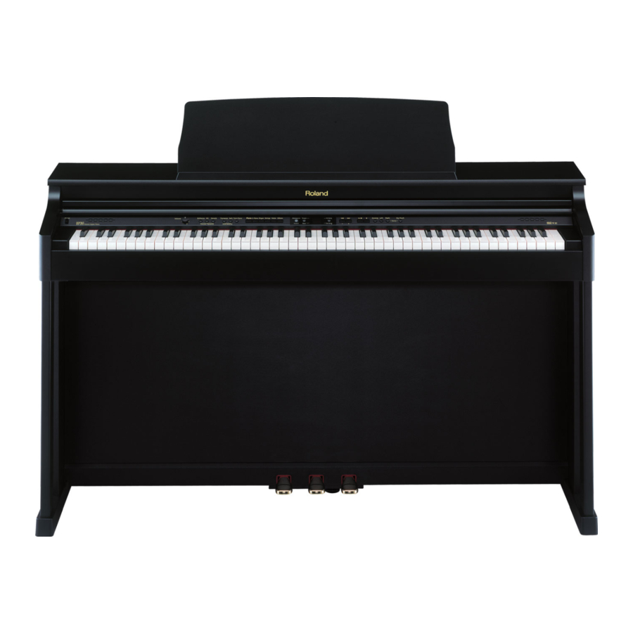 Roland HP-203 Manual
