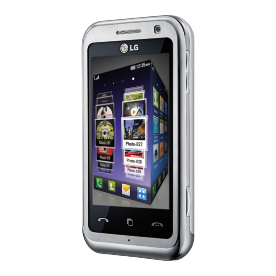 LG KM900 Quick Reference Manual