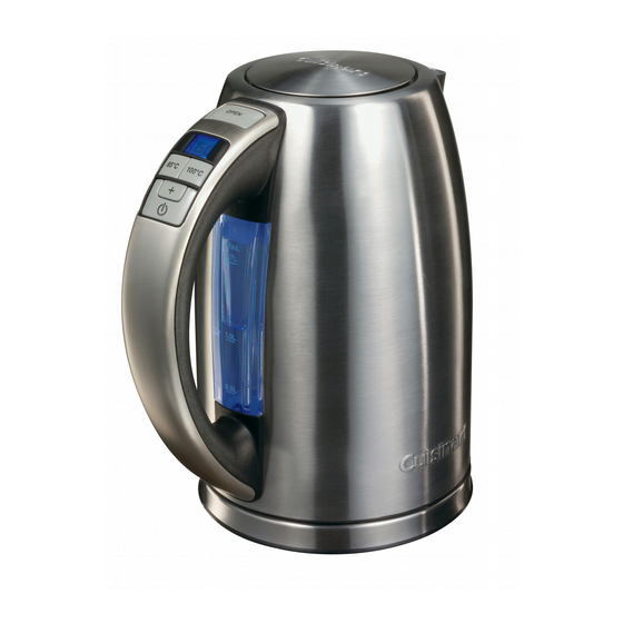 Cuisinart perfectemp hot sale kettle reset