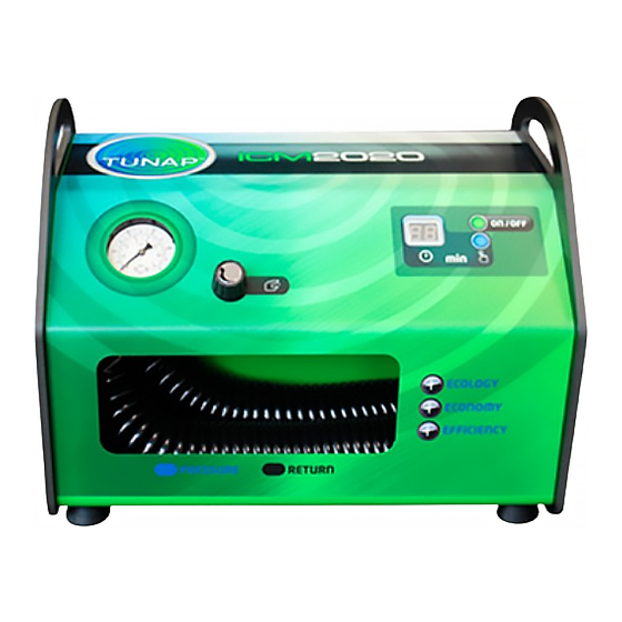 User Manuals: Tunap ICM 2020 Injector Cleaning Machine
