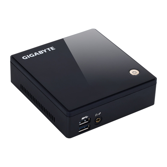 Gigabyte BRIX Quick Start Manual