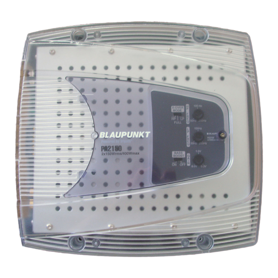Blaupunkt PA2150 Install Manual