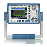 Rohde & Schwarz Smart Instruments UP350 Operating Manual