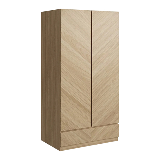 GFW CATANIA 2 DOOR 1 DRAWER WARDROBE Assembly Instructions Manual