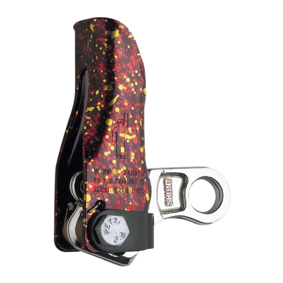 Petzl SHUNT B03 Manual