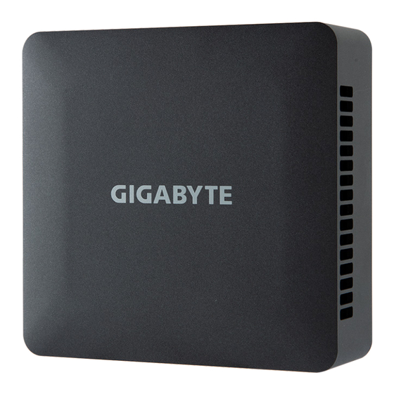 Gigabyte BRIX Quick Start Manual
