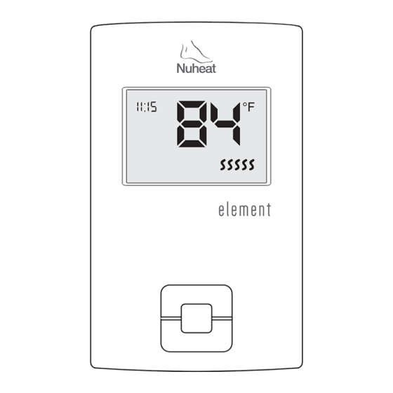 Nuheat Element Quick Start Manual