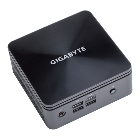 Gigabyte BRIX Quick Start Manual