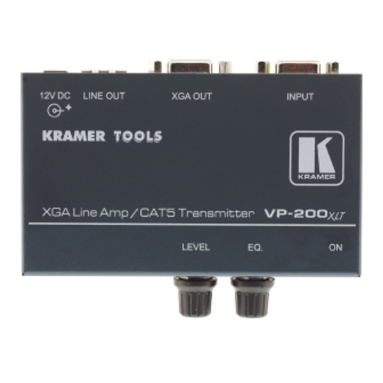 Kramer VP-200XLT User Manual