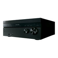 Sony Multi Channel AV Receiver Startup Manual