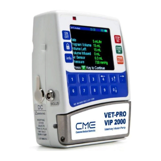 CME VET-PRO VIP 2000 Operator's Manual