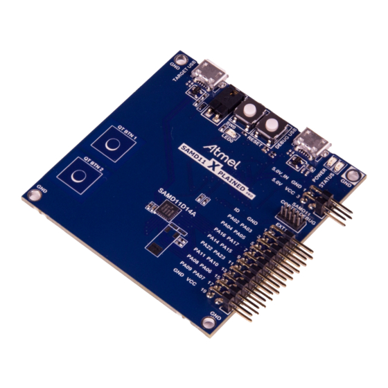 Atmel SAM D11 Xplained Pro User Manual