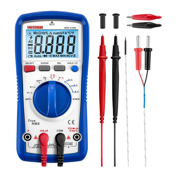 ETEKCITY MSR-A1000 Manual