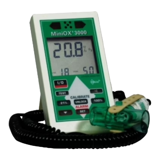 Ohio Medical MiniOX 3000 Operating Manual