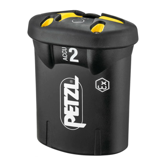 Petzl ACCU 2 DUO Z1 Technical Notice