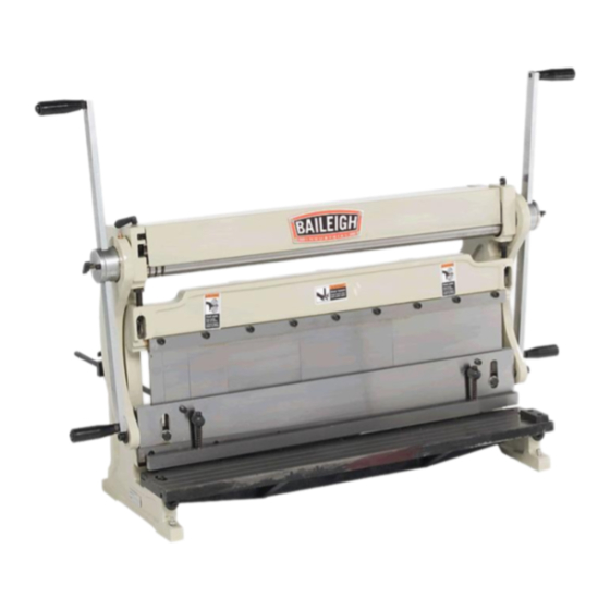Baileigh Industrial SBR-3020 Operator's Manual