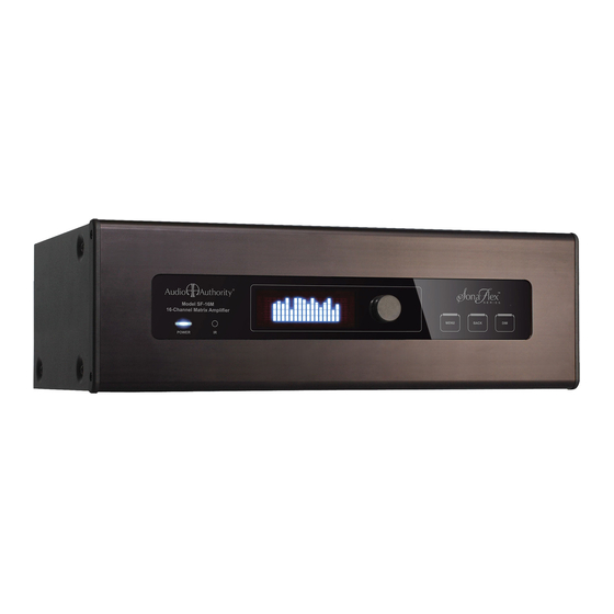 Audio Authority SF-16M Installation And Operation Manual