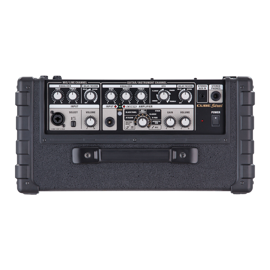 Roland CUBE STREET Owner's Manual