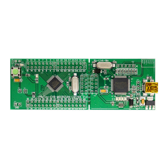 Nuvoton NuTiny-SDK-M058S User Manual