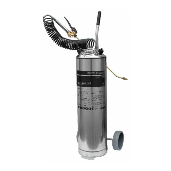 Birchmeier Spray-Matic 2S Operating Manual