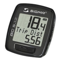 Sigma BC 16.12 STS Quick Start Manual