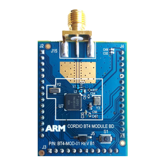 ARM Cordio BT4 Radio IP User Manual