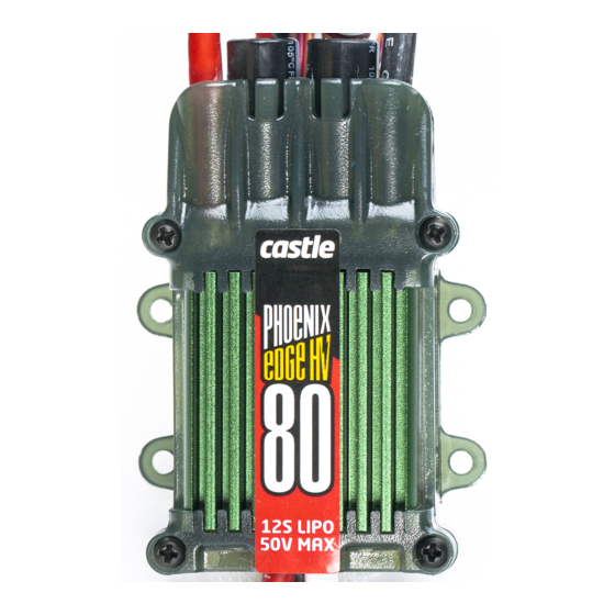 Castle Creations Phoenix-80 Manual