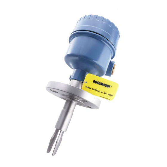 Emerson Rosemount 2130 Quick Start Manual