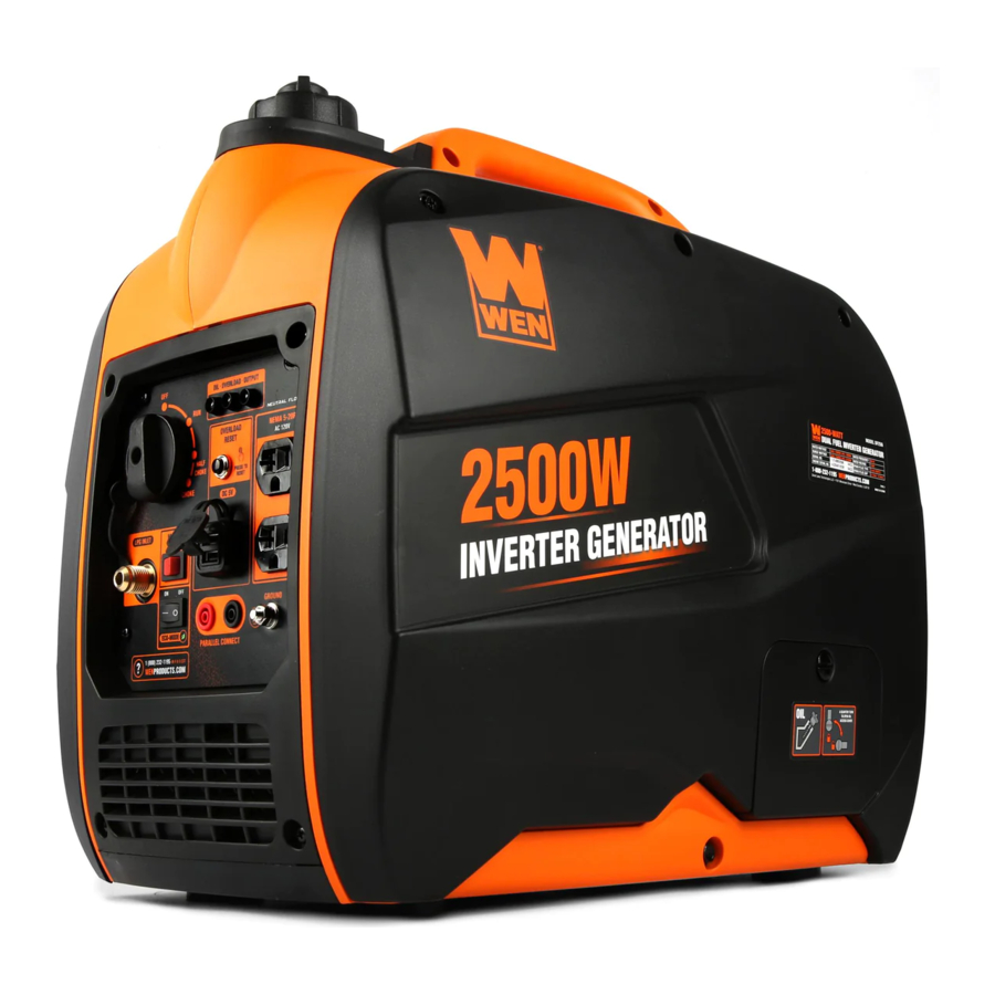 WEN DF250i - 2500W Duel Fuel Inverter Generator Manual