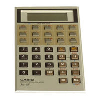 Casio fx-68 Operation Manual