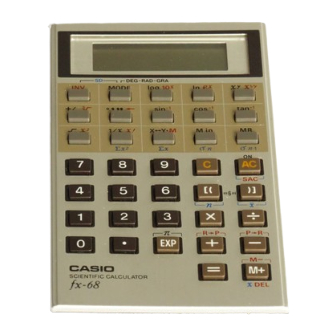 Casio fx-68 Operation Manual