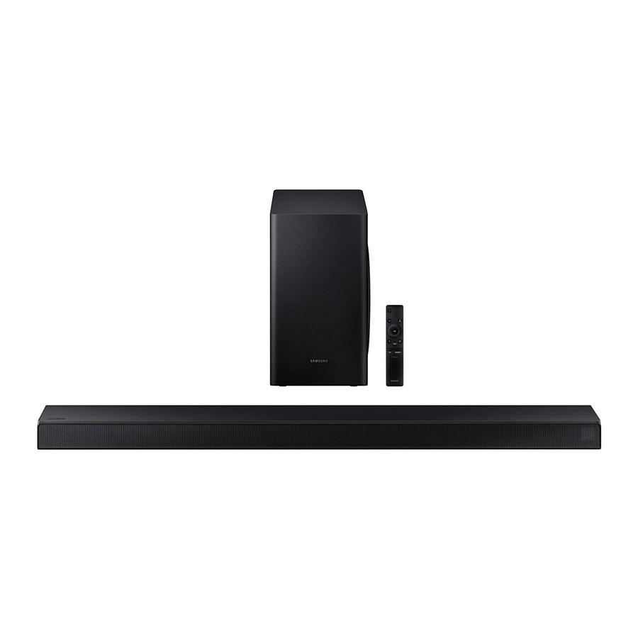 Samsung HW-T650 - Soundbar Manual