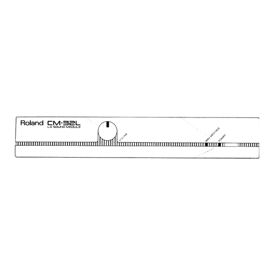 Roland CM-32L Owner's Manual